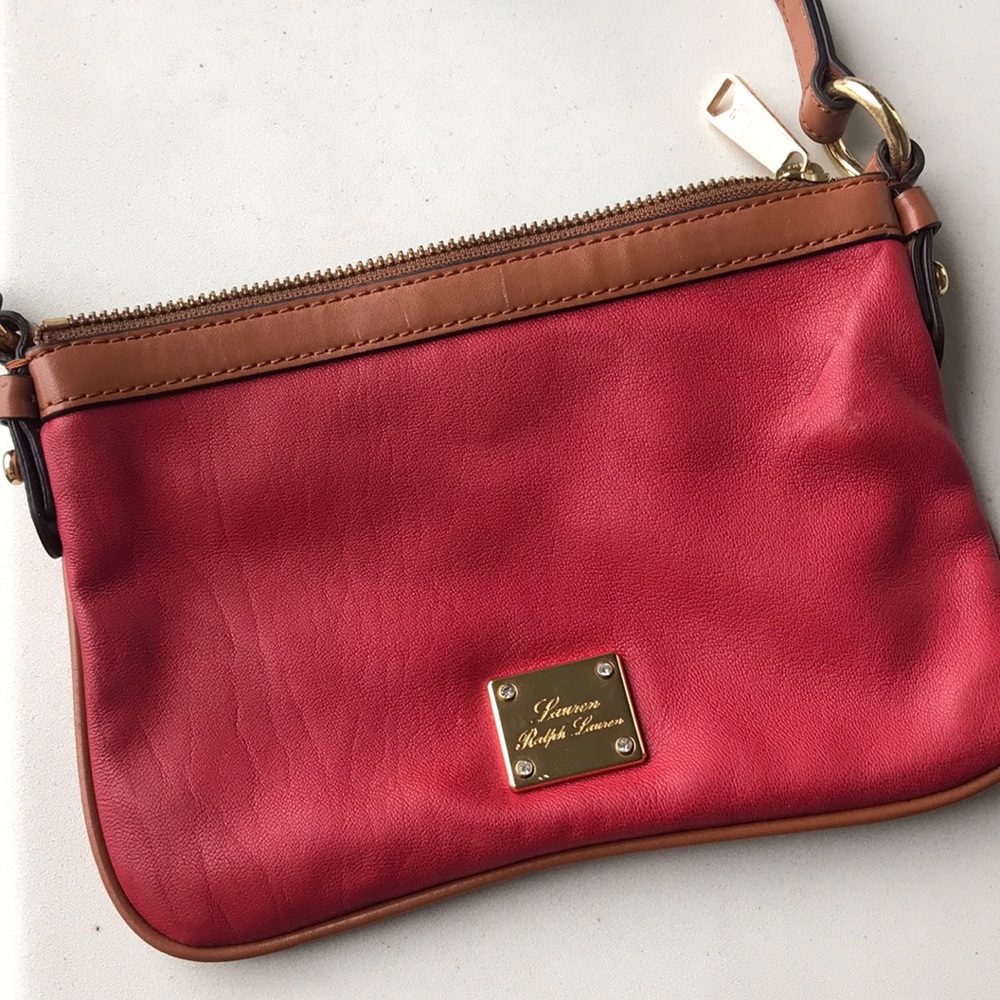 RL leather crossbody
